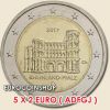 Németország emlék 5 x 2 euro 2017_1 '' Porta Nigra '' A,D,F,G,J UNC!